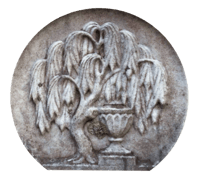 19th Century Willow and Urn Gravestone Symbol