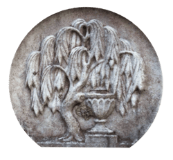 19th Century Willow and Urn Gravestone Symbol