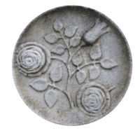 Fully Grown Rose Bush Gravestone Symbol