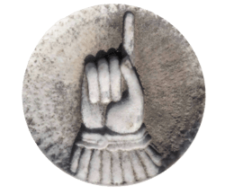 Pointing Up Gravestone Symbol