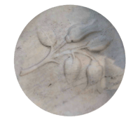 Wilted Rose Bud Gravestone Symbol