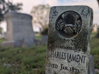 Shaking Hands Gravestone Prop