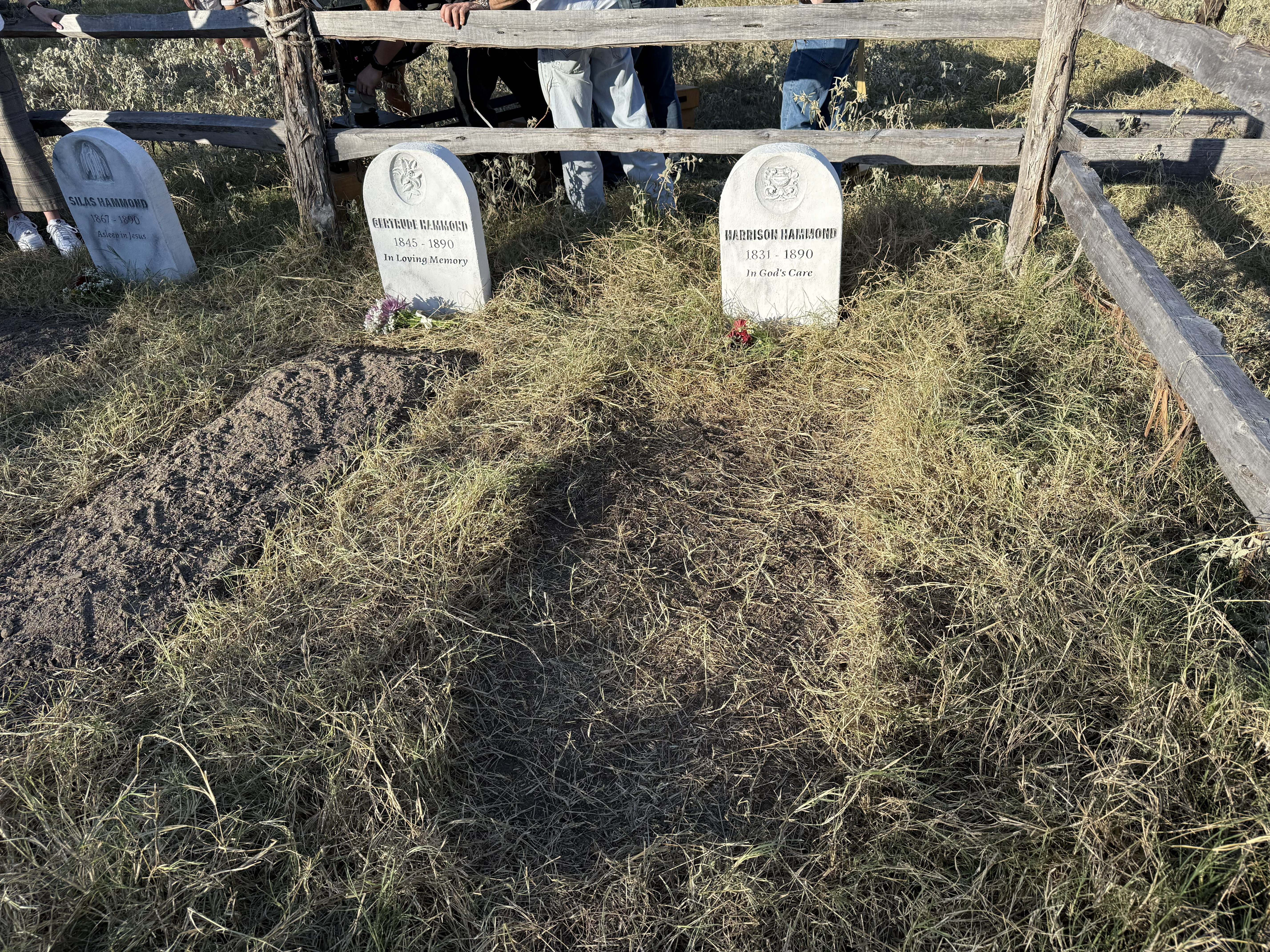 Western Gravestones on Movie Set