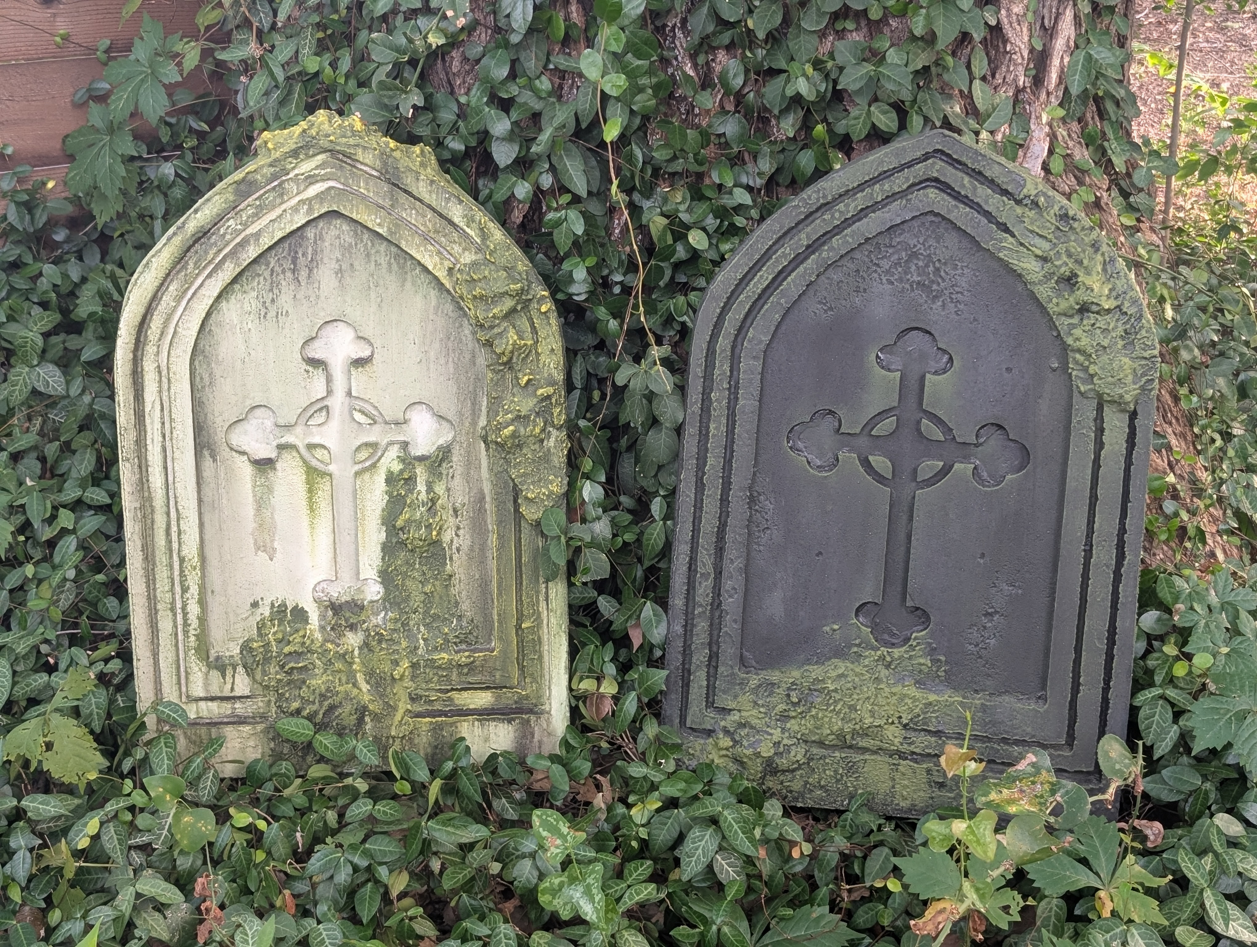 Gothic Cross Gravestone Props