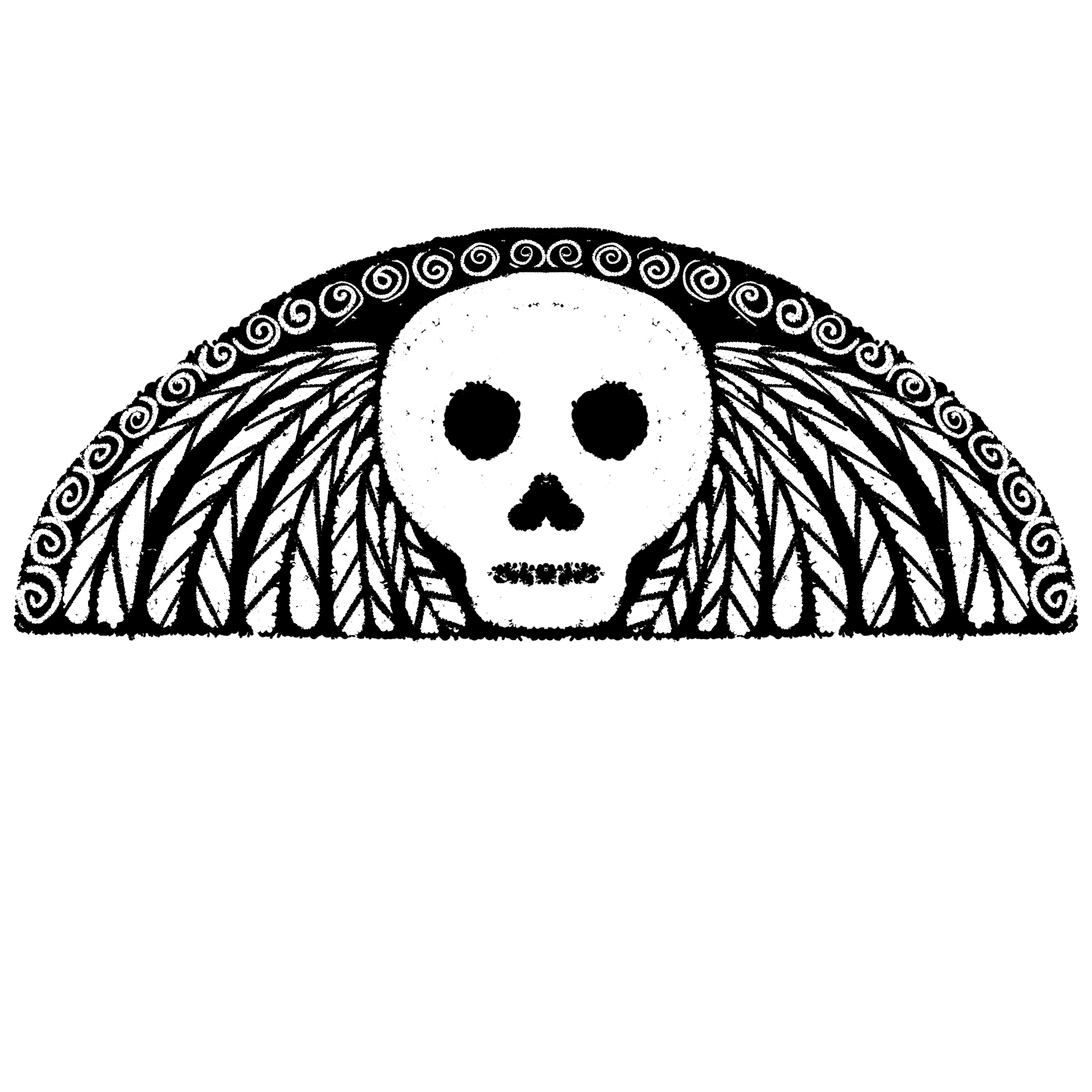 Deaths Head Gravestone Symbol