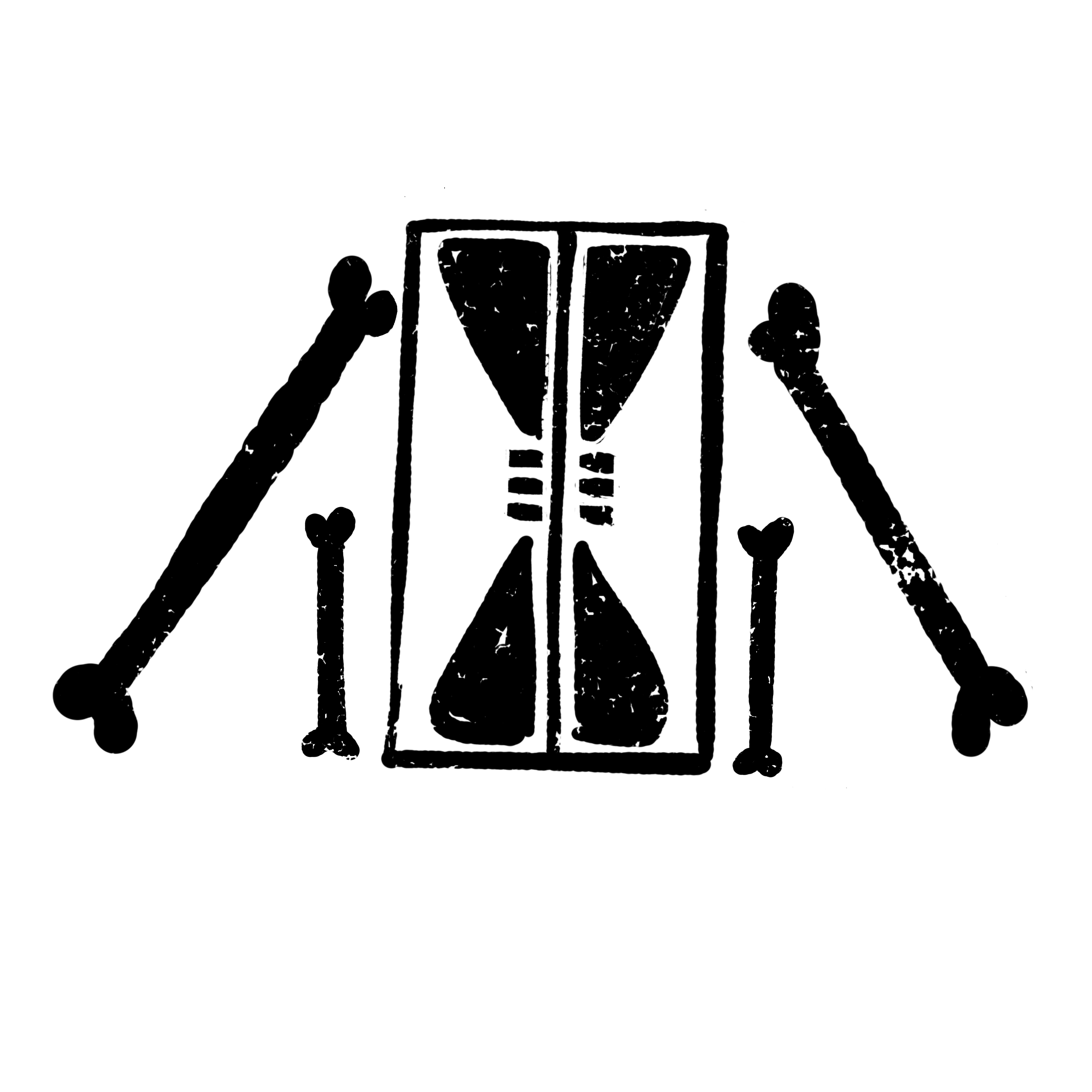 Memento Mori Hourglass Gravestone Symbol