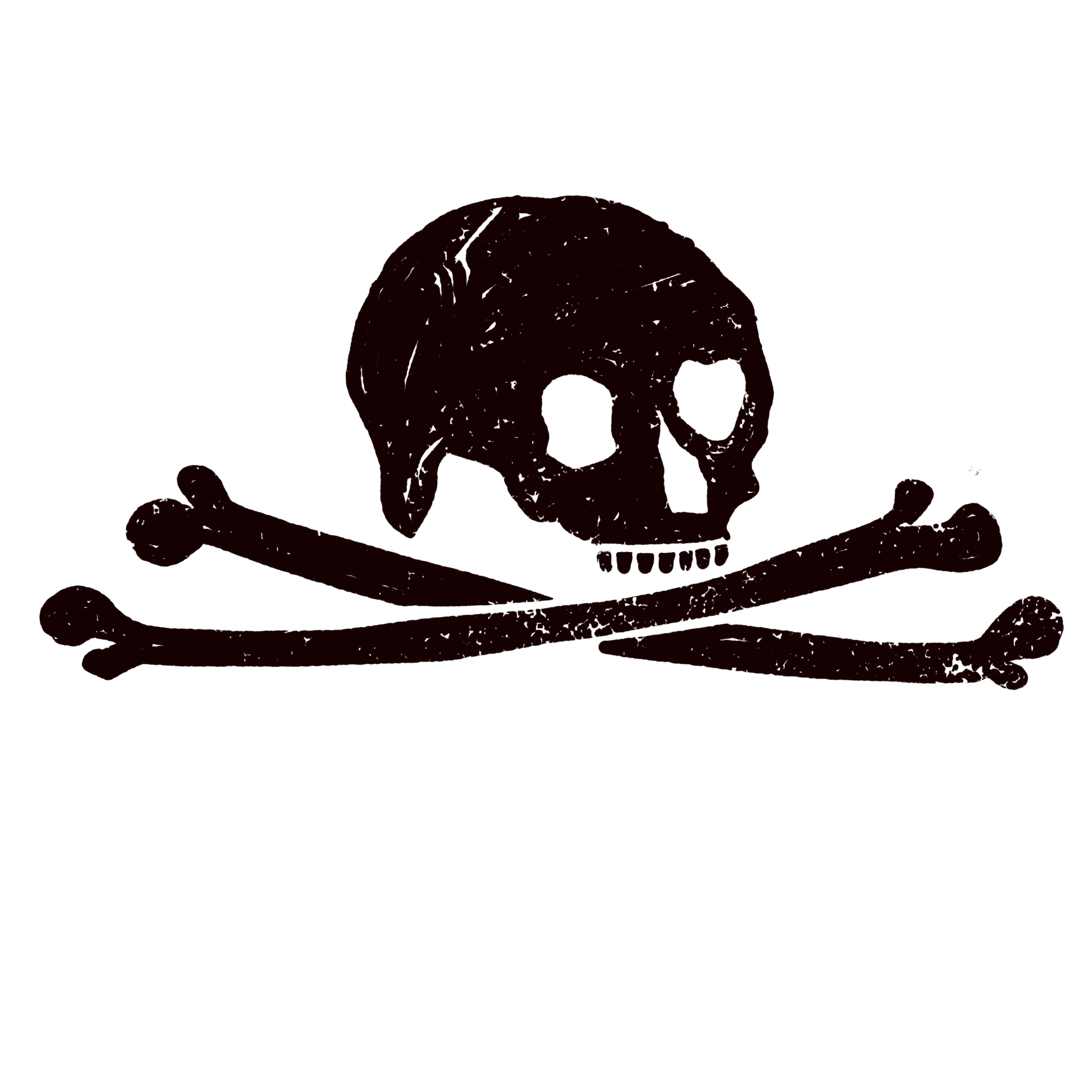 Skull and Crossbones 3 Gravestone Symbol
