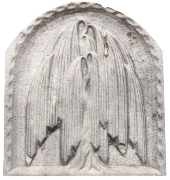 19th Century Willow Gravestone Symbol
