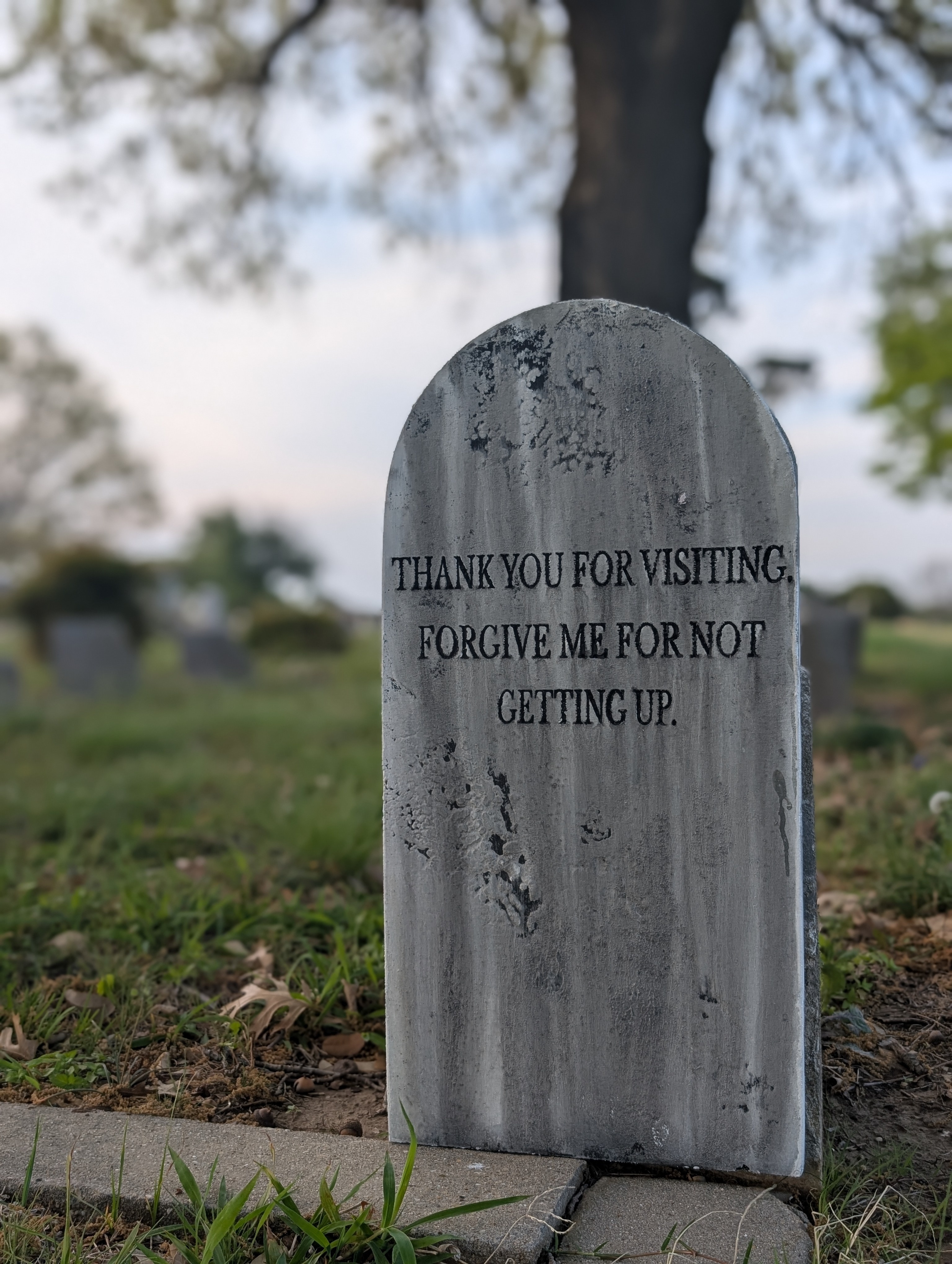 Funny Gravestone Prop