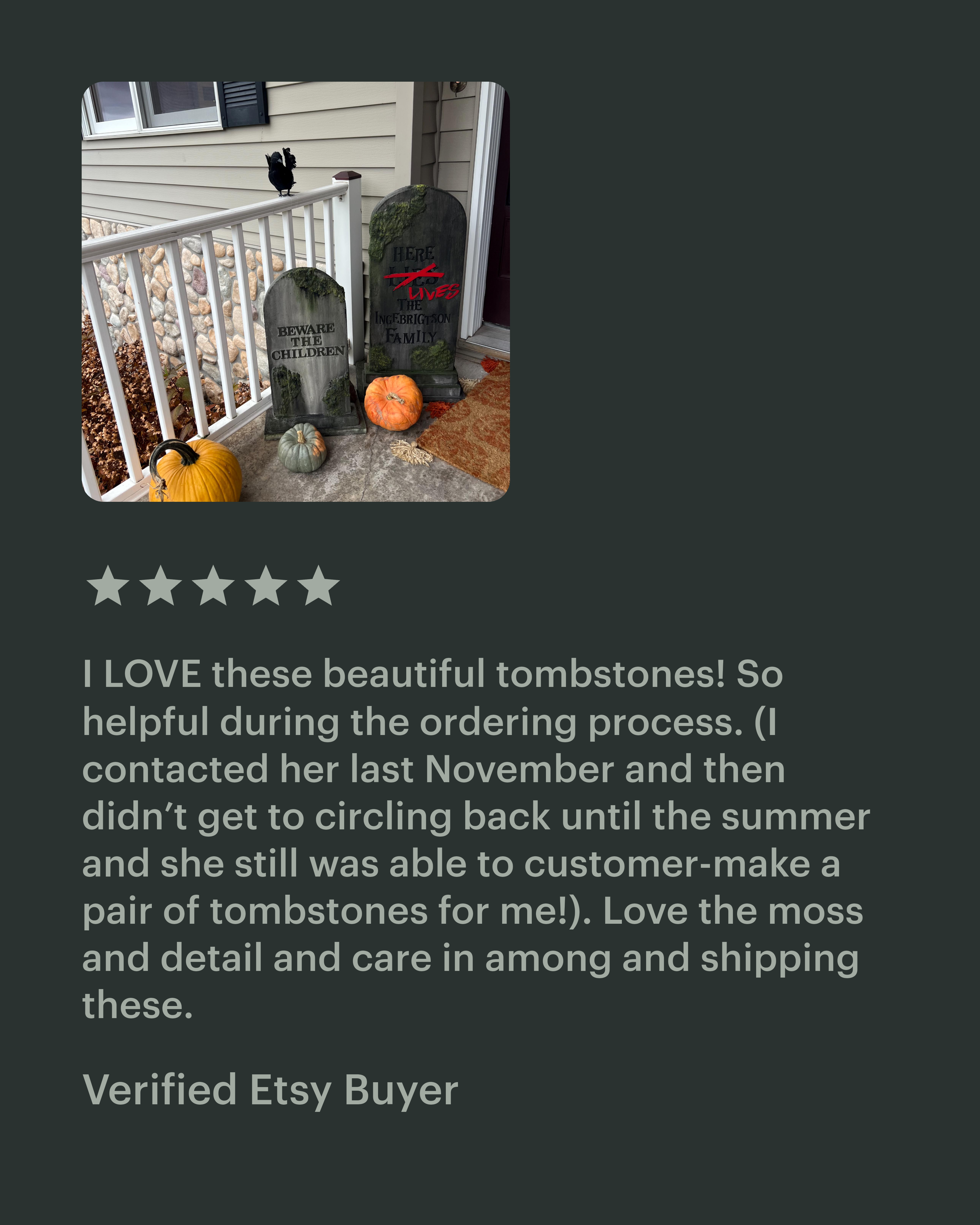 Customized Gravestone Review 1